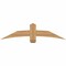 Ekena Millwork Bellingham Timber Gable Bracket, Western Red Cedar, 60"W x 15"H x 3 1/2"D x 5 1/2"F, 6/12 Pitch GBW060X15X0406BEL00SWR - alternate 1